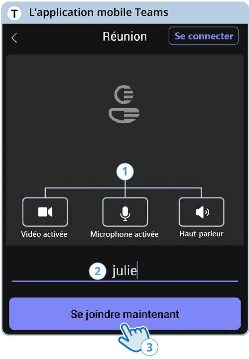 Fenêtre d'identification mobile