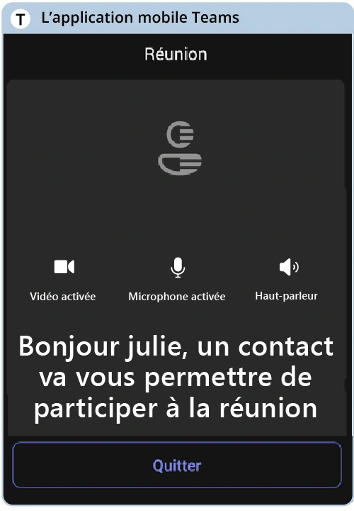 Fenêtre d’attente mobile